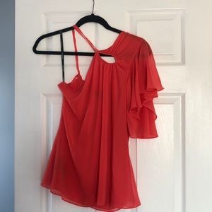 One shoulder top from Bebe